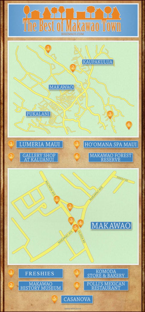 The Best Of Makawao Town In Upcountry Maui Maps Things To Do   Makawao Town V2 480x1029 